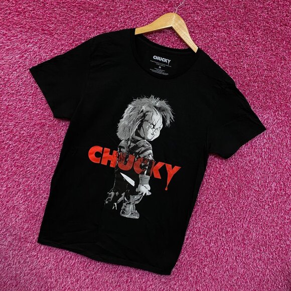Chucky Black and White Portrait Tshirt size medium - Picture 3 of 4